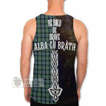 Melville Tartan Family Crest Men's Tank Top Alba Gu Brath Be Brave Lion Ancient Style - Tartan Vibes Clothing