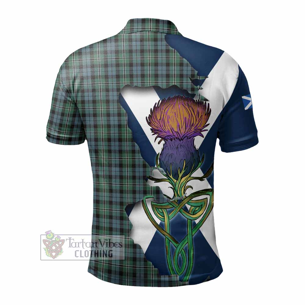 Melville Tartan Family Crest Polo Shirt Scottish Thistle Celtic Inspired - Tartan Vibes Clothing