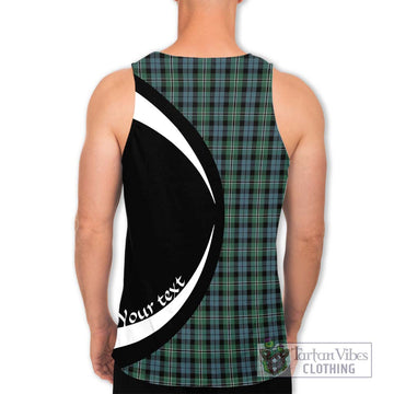 Melville Tartan Men's Tank Top with Family Crest Circle Style - Tartan Vibes Clothing