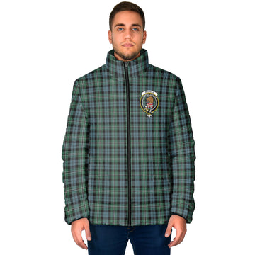 Melville Tartan Padded Jacket with Family Crest