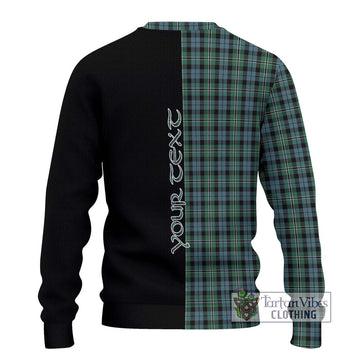 Melville Tartan Ugly Sweater with Family Crest and Half Of Me Style - Tartan Vibes Clothing
