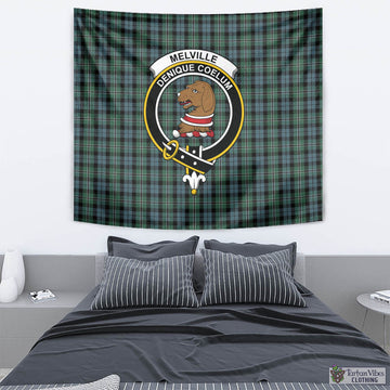 Melville Tartan Tapestry Wall Hanging and Home Decor for Room with Family Crest - Tartan Vibes Clothing