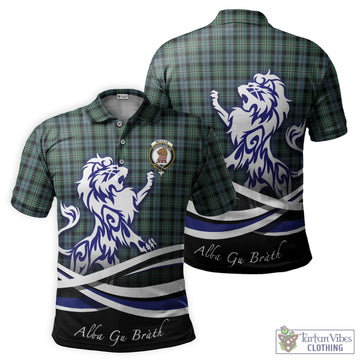 Melville Tartan Polo Shirt with Alba Gu Brath Regal Lion Emblem - Tartan Vibes Clothing