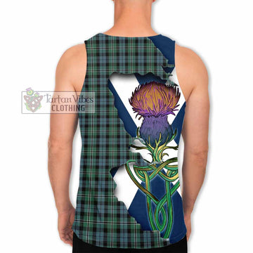 Melville Tartan Family Crest Men's Tank Top Scottish Thistle Celtic Inspired - Tartan Vibes Clothing