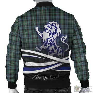 Melville Tartan Bomber Jacket with Alba Gu Brath Regal Lion Emblem - Tartan Vibes Clothing