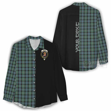 Melville Tartan Women's Casual Shirt with Family Crest and Half Of Me Style - Tartan Vibes Clothing