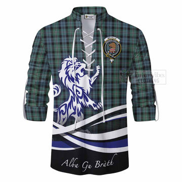 Melville Tartan Ghillie Kilt Shirt with Alba Gu Brath Regal Lion Emblem - Tartan Vibes Clothing