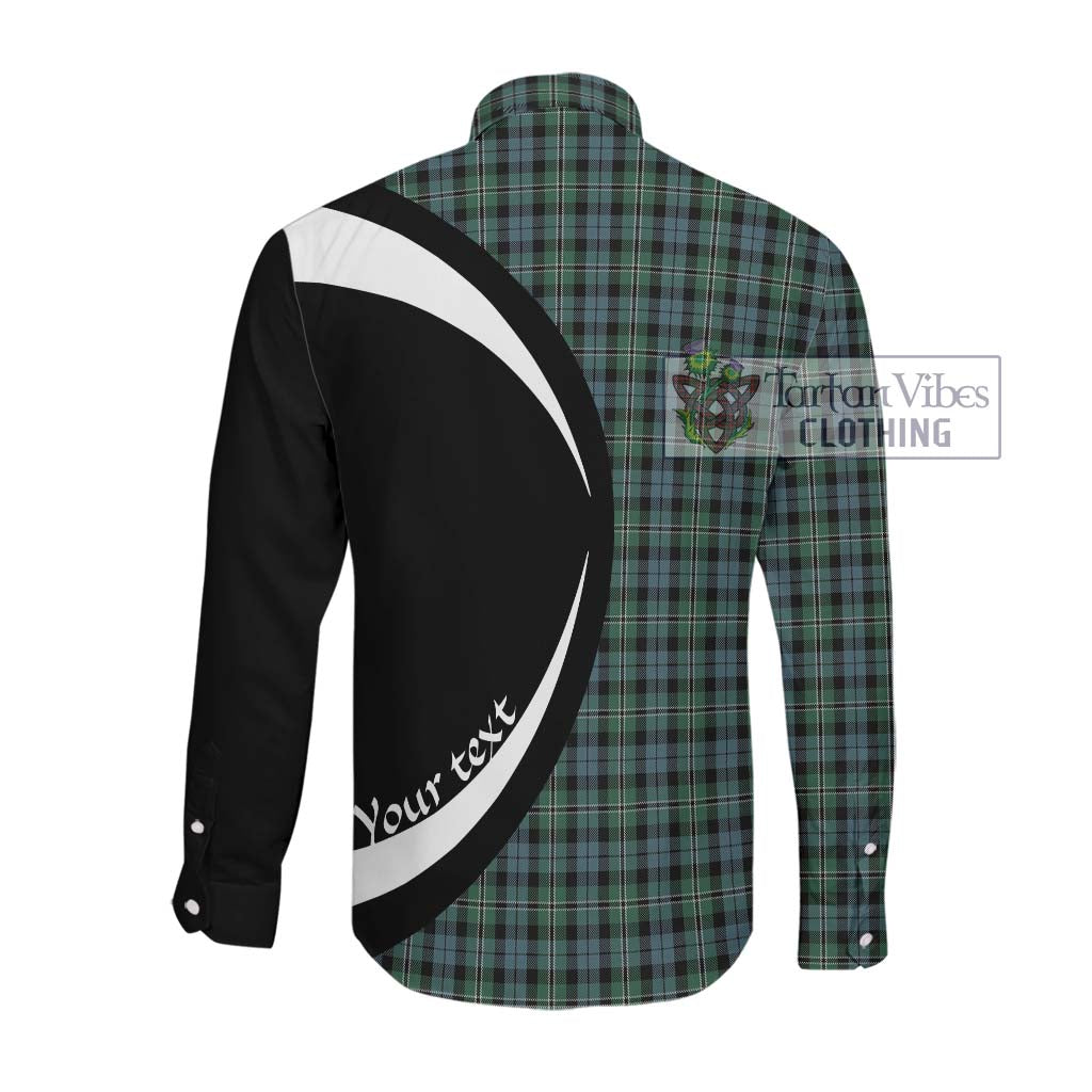 Melville Tartan Long Sleeve Button Up with Family Crest Circle Style Men's Shirt - Tartan Vibes Clothing