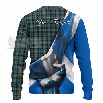 Melville Tartan Knitted Sweater with Family Crest Scotland Patriotic Style - Tartan Vibes Clothing