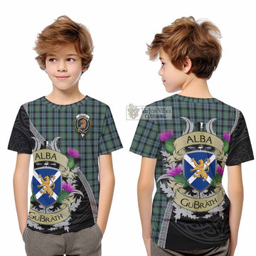 Melville Tartan Family Crest Kid T-Shirt Lion Rampant Royal Thistle Shield Celtic Inspired - Tartan Vibes Clothing