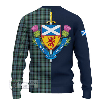 Melville Tartan Ugly Sweater Alba with Scottish Lion Royal Arm Half Style - Tartan Vibes Clothing