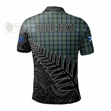 Melville Crest Tartan Polo Shirt with New Zealand Silver Fern Half Style - Tartan Vibes Clothing