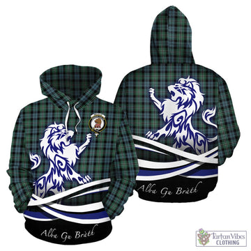 Melville Tartan Hoodie with Alba Gu Brath Regal Lion Emblem - Tartan Vibes Clothing