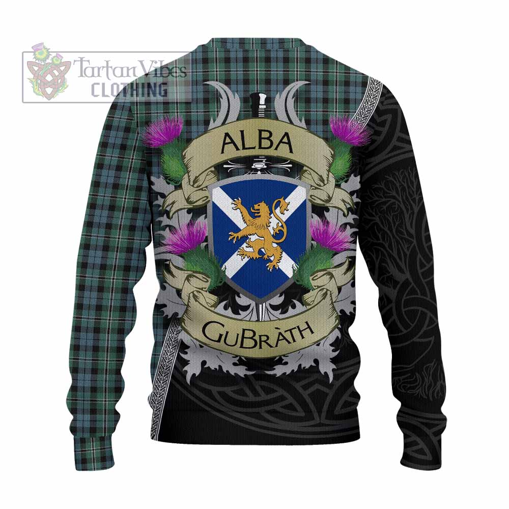 Melville Tartan Family Crest Knitted Sweater Lion Rampant Royal Thistle Shield Celtic Inspired - Tartan Vibes Clothing