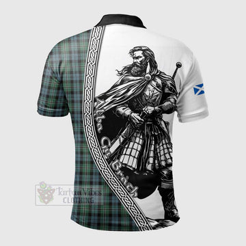 Melville Tartan Clan Crest Polo Shirt with Highlander Warrior Celtic Style - Tartan Vibes Clothing