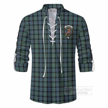 Melville Tartan Ghillie Kilt Shirt with Family Crest DNA In Me Style - Tartan Vibes Clothing