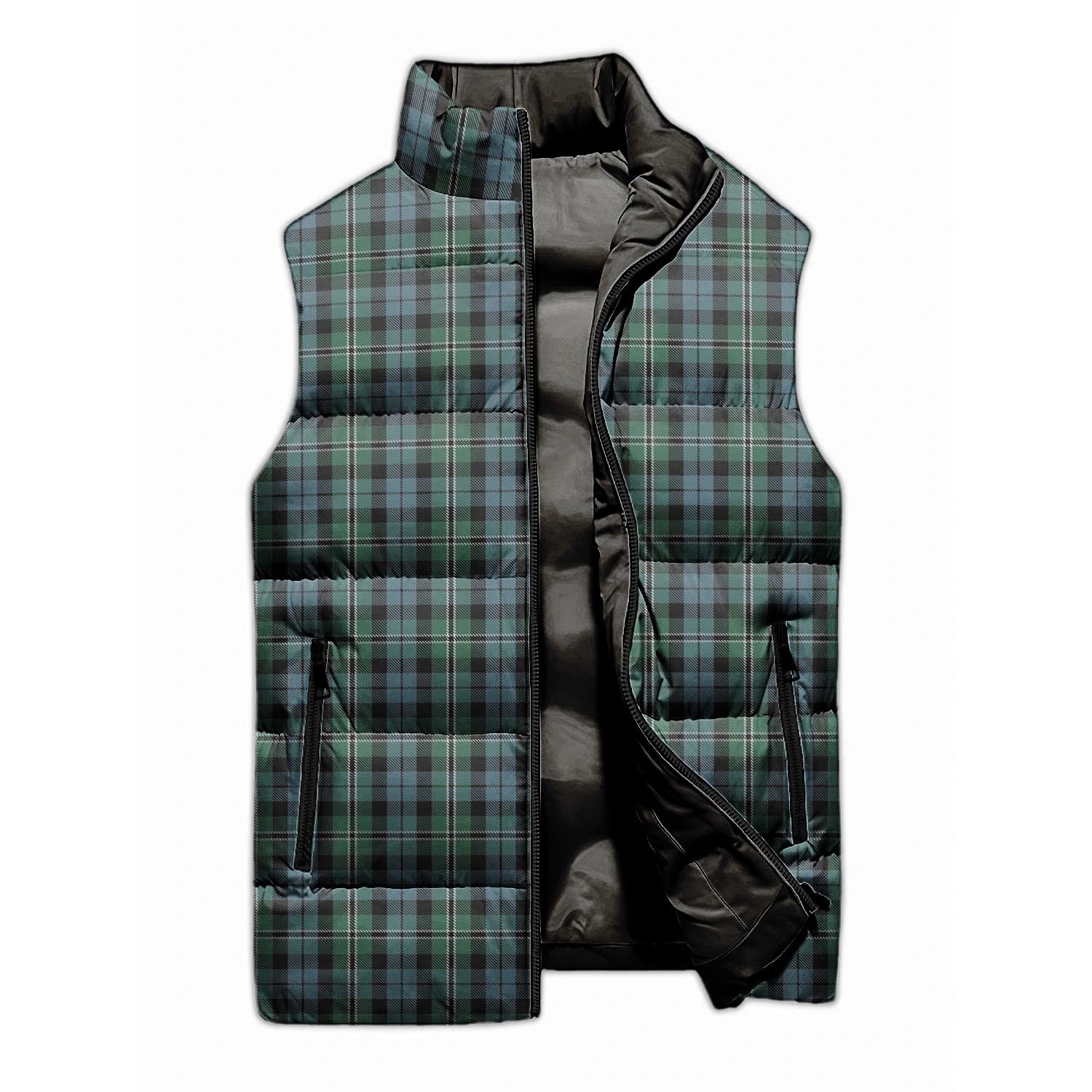 Melville Tartan Sleeveless Puffer Jacket Unisex M - Tartan Vibes Clothing