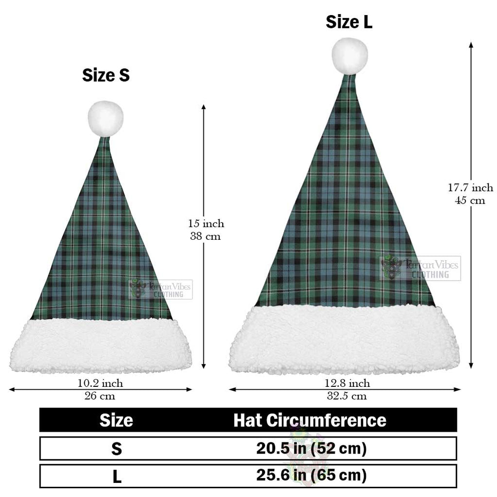 Melville Tartan Christmas Santa Hats Christmas Hat L 25.6in (65cm) - Tartan Vibes Clothing