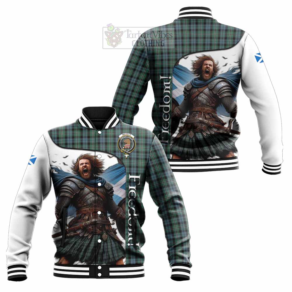 Melville Crest Tartan Baseball Jacket Inspired by the Freedom of Scottish Warrior - Tartan Vibes Clothing