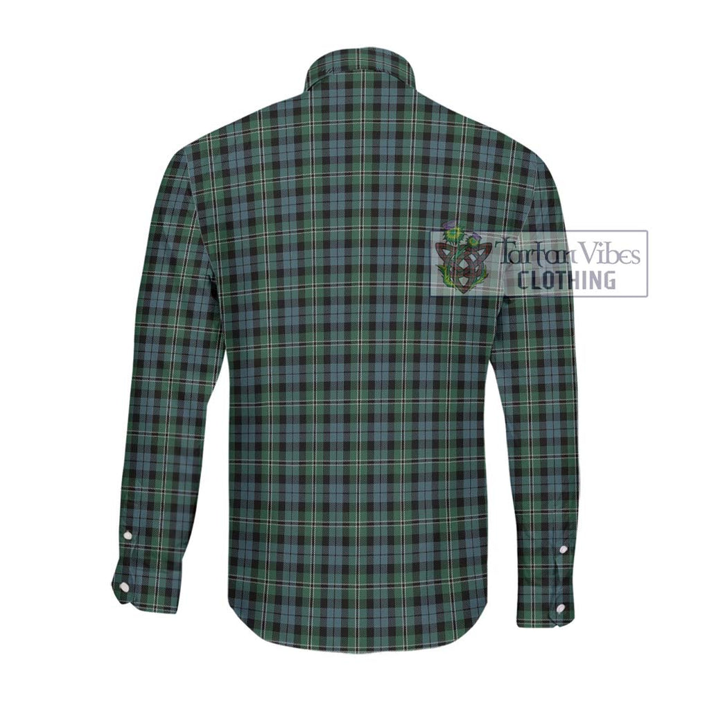 Melville Tartan Long Sleeve Button Shirt with Family Crest DNA In Me Style - Tartanvibesclothing Shop
