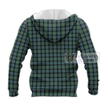 Melville Tartan Knitted Hoodie with Family Crest DNA In Me Style - Tartan Vibes Clothing