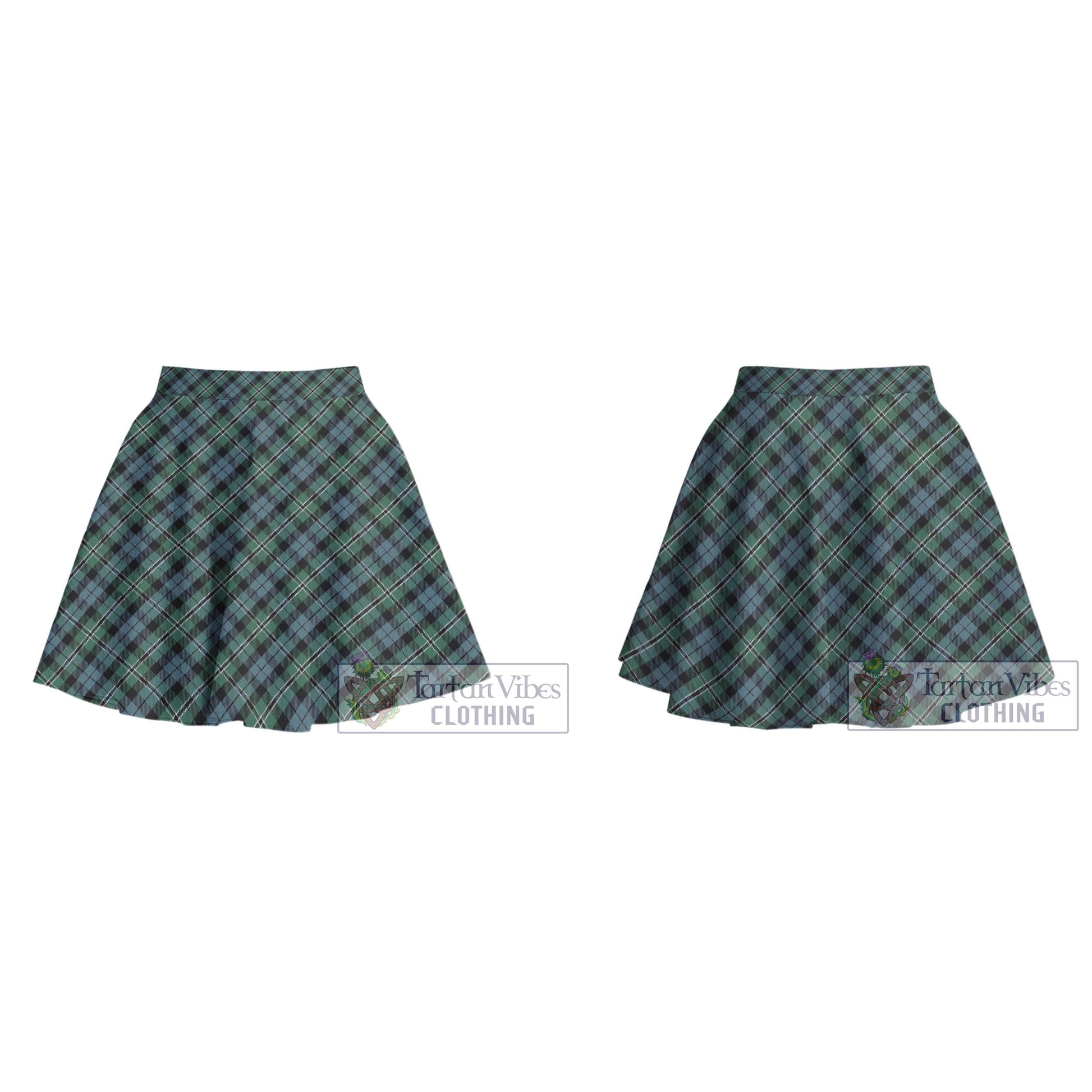 Melville Tartan Women's Plated Mini Skirt Cross Style - Tartan Vibes Clothing