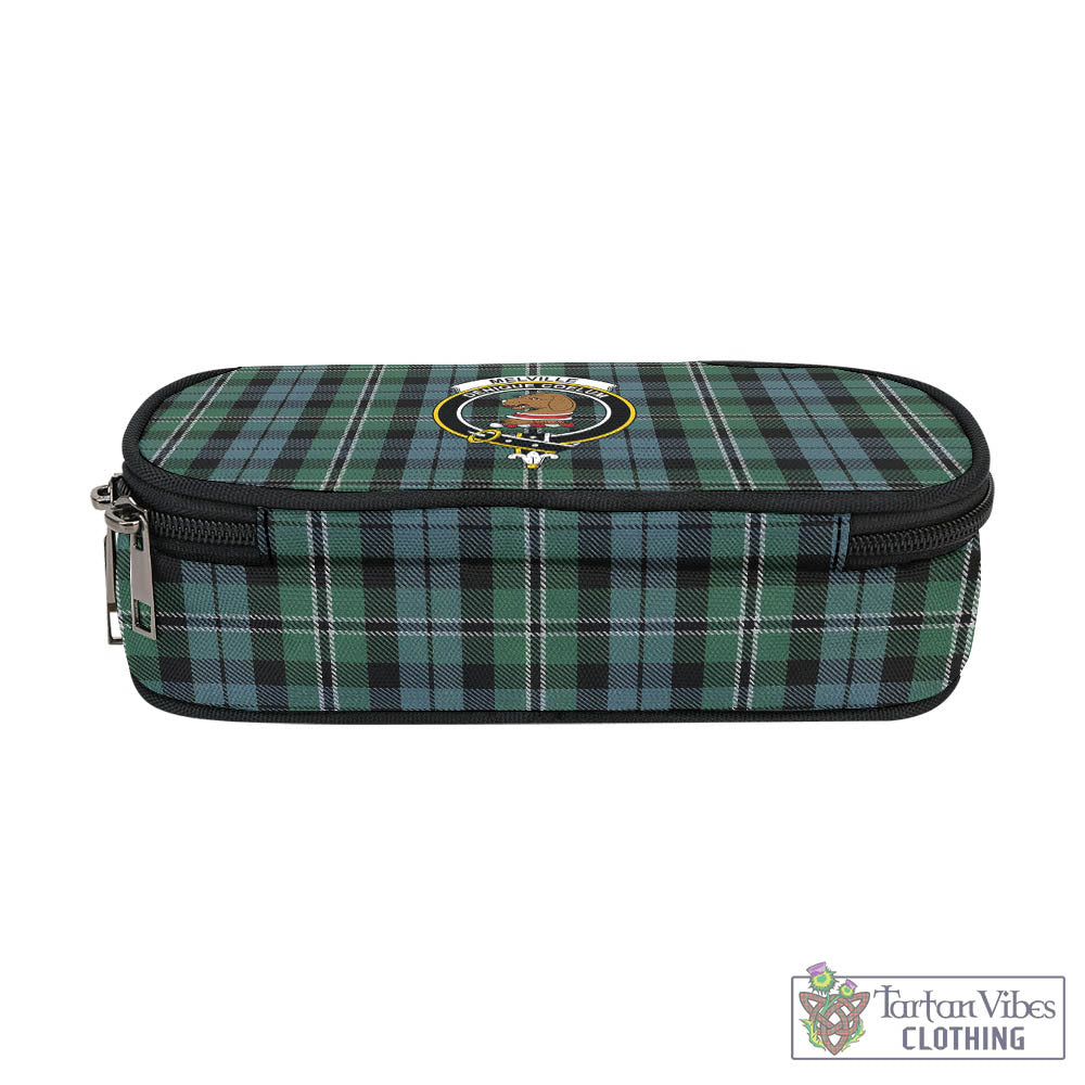 Melville Tartan Pen and Pencil Case with Family Crest - Tartan Vibes Clothing