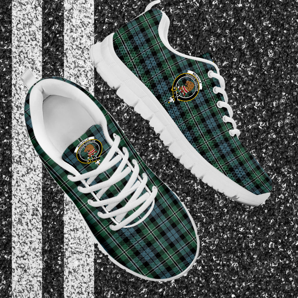Melville Tartan Sneakers with Family Crest - Tartan Vibes Clothing