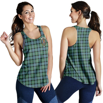 Melville Ancient Tartan Women Racerback Tanks with Family Crest
