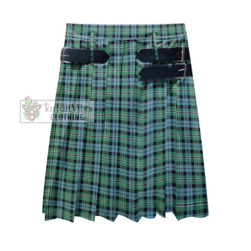 Melville Ancient Tartan Men's Pleated Skirt - Fashion Casual Retro Scottish Kilt Style