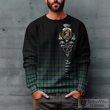 Melville Ancient Tartan Sweatshirt Featuring Alba Gu Brath Family Crest Celtic Inspired