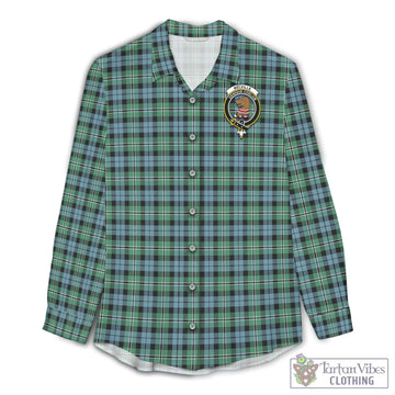 Melville Ancient Tartan Womens Casual Shirt with Family Crest