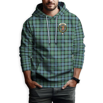 Melville Ancient Tartan Hoodie with Family Crest