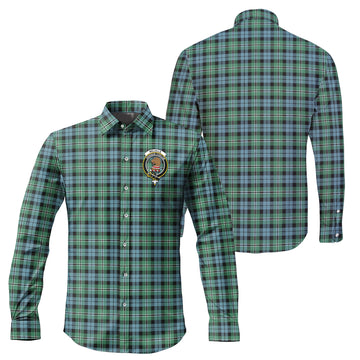 Melville Ancient Tartan Long Sleeve Button Up Shirt with Family Crest