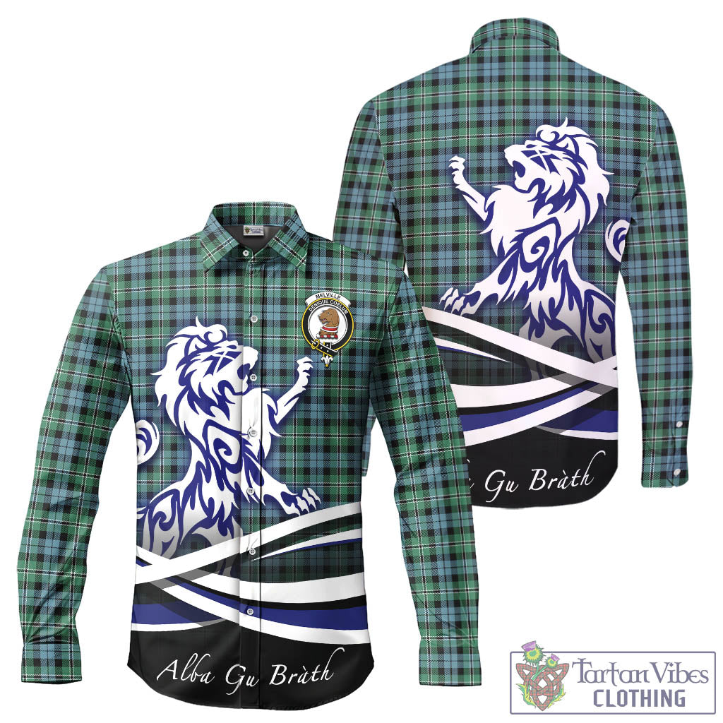 melville-ancient-tartan-long-sleeve-button-up-shirt-with-alba-gu-brath-regal-lion-emblem