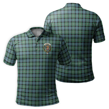 Melville Ancient Tartan Men's Polo Shirt with Family Crest