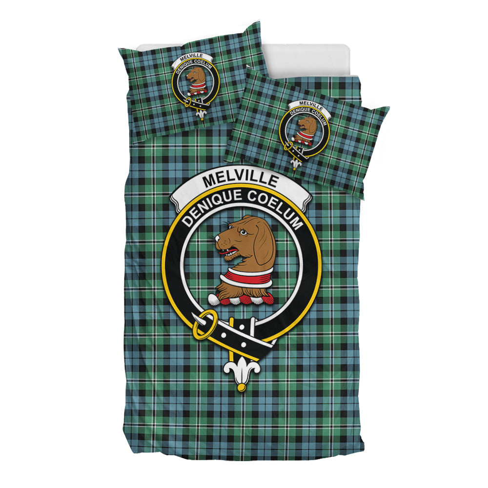 melville-ancient-tartan-bedding-set-with-family-crest