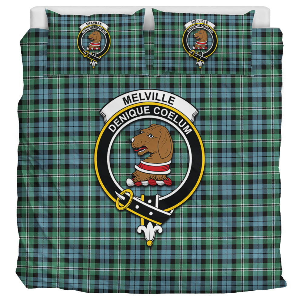 melville-ancient-tartan-bedding-set-with-family-crest