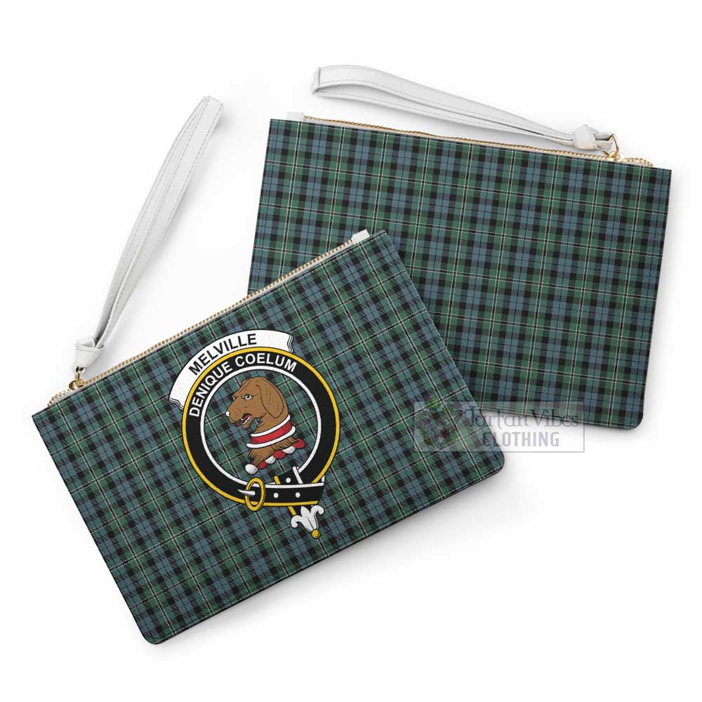 Tartan Vibes Clothing Melville Family Crest Tartan Clutch Bag