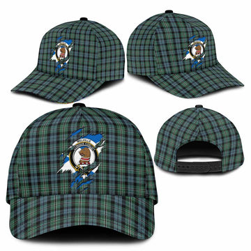 Melville Tartan Classic Cap with Family Crest In Me Style