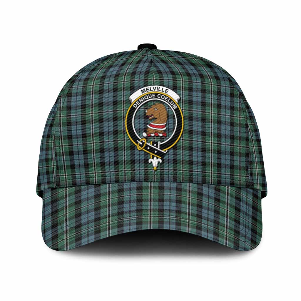 Melville Tartan Classic Cap with Family Crest