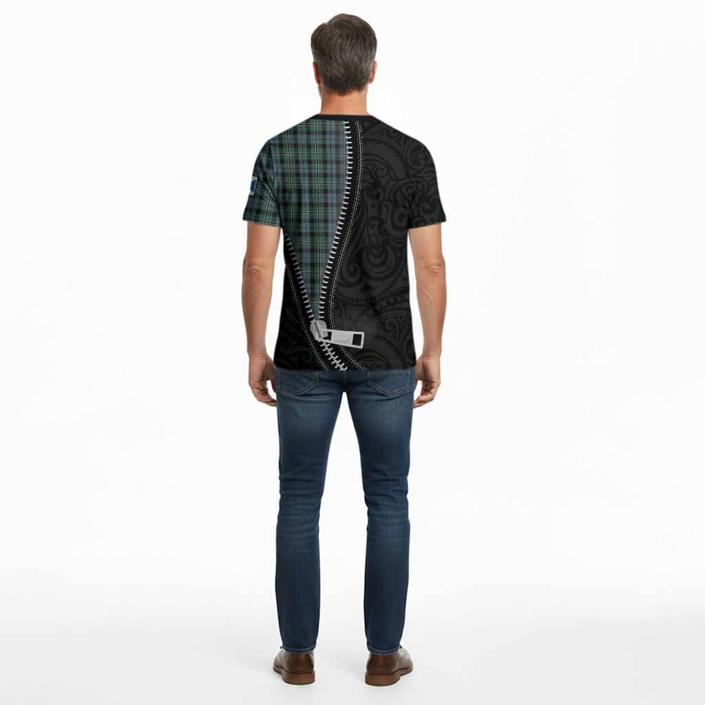 Melville Tartan Cotton T-shirt New Zealand Pattern Unique Zipper Stylized