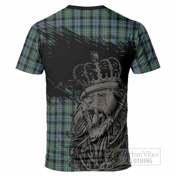 Melville Tartan Crest T-Shirt Crowned Lion Heritage Style