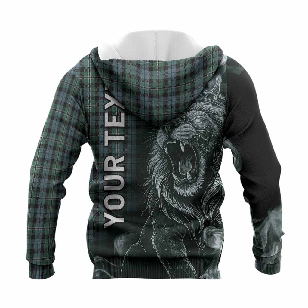 Melville Tartan Knitted Hoodie Roaring Lion Heritage