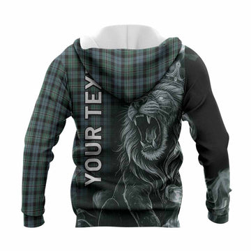 Melville Tartan Knitted Hoodie Roaring Lion Heritage