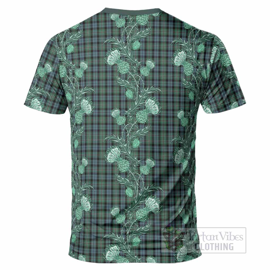 Melville Tartan T-Shirt Seamless Scottish Thistle Flowers
