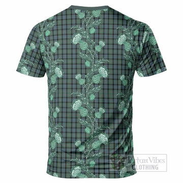 Melville Tartan T-Shirt Seamless Scottish Thistle Flowers