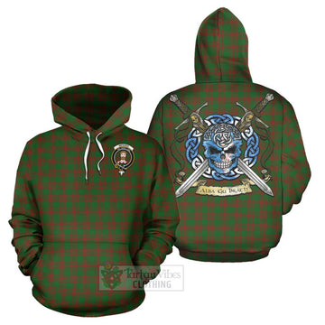 Menzies Tartan Hoodie with Family Crest Celtic Skull Style Zip Hoodie - Tartan Vibes Clothing