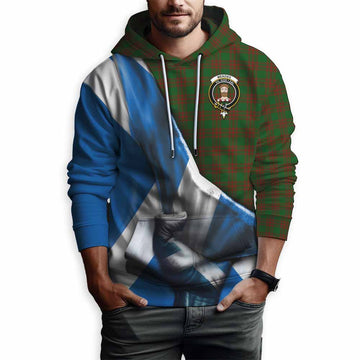 Menzies Tartan Hoodie with Family Crest Scotland Patriotic Style Pullover Hoodie - Tartan Vibes Clothing