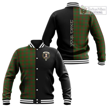 Menzies Tartan Baseball Jacket with Family Crest and Half Of Me Style Unisex - Tartan Vibes Clothing